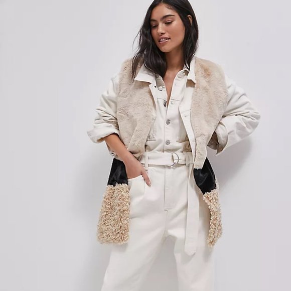 Anthropologie Jackets & Blazers - Anthropologie Lindsie Faux Fur Sherpa Vest